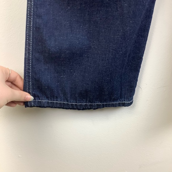 Adriano Goldschmied AG The Etta Wide Leg Crop Jean in Midnight Surge Indigo Blue - Picture 3 of 8